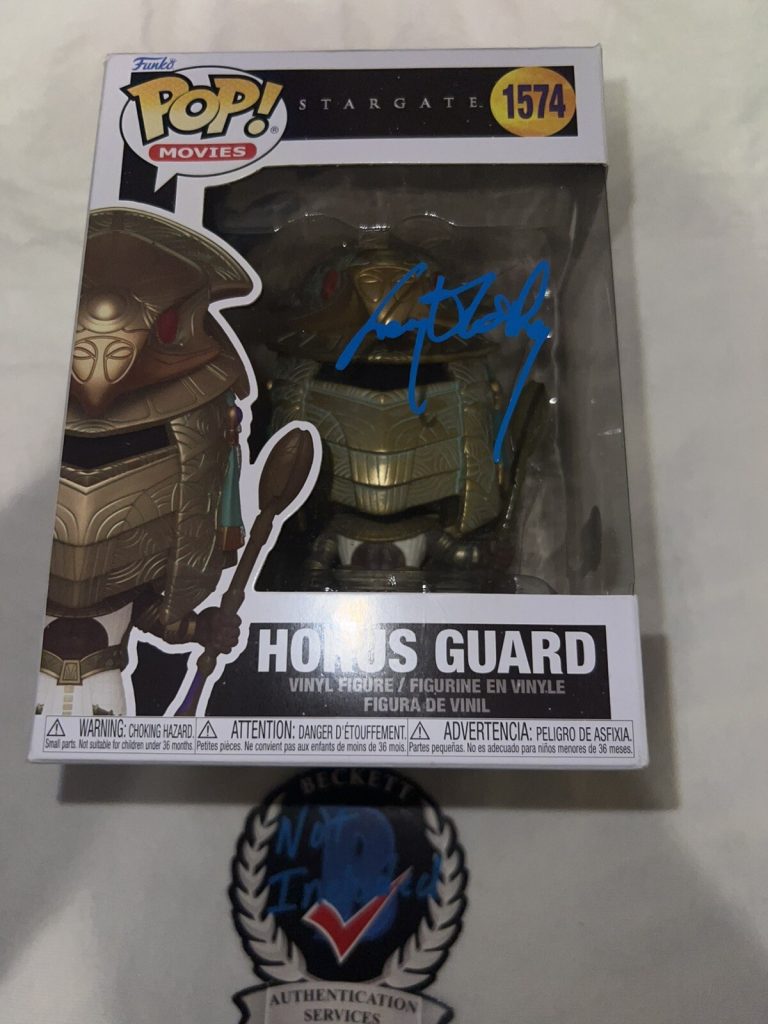 Teryl Rothery Signed Official Horus Guard Funko Pop Figure Stargate Beckett