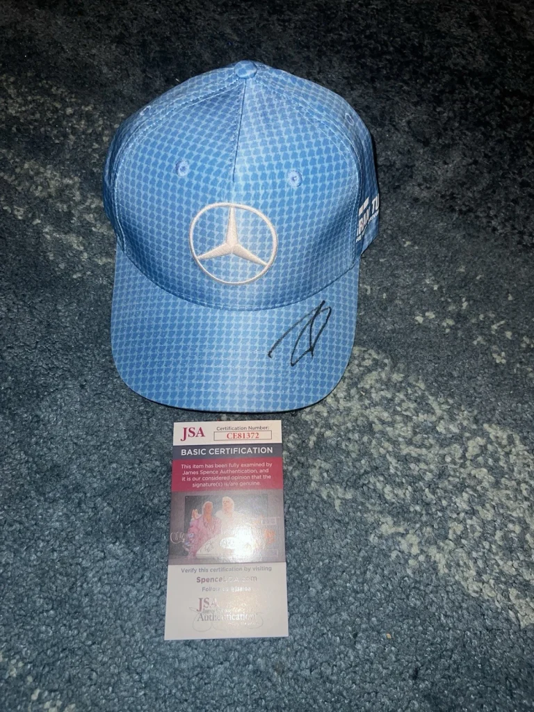 George Russell Signed Official Mercedes Racing Formula 1 Hat #63 JSA Auth
