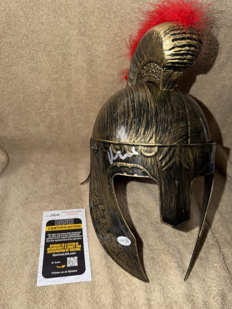 Matt Damon Signed Full Size Odysseus Helmet The Odyssey Star IMAX JSA Auth #4