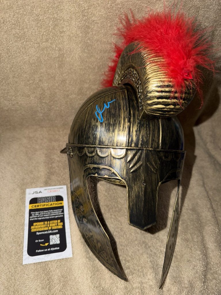 Matt Damon Signed Full Size Odysseus Helmet The Odyssey Star IMAX JSA Auth #6
