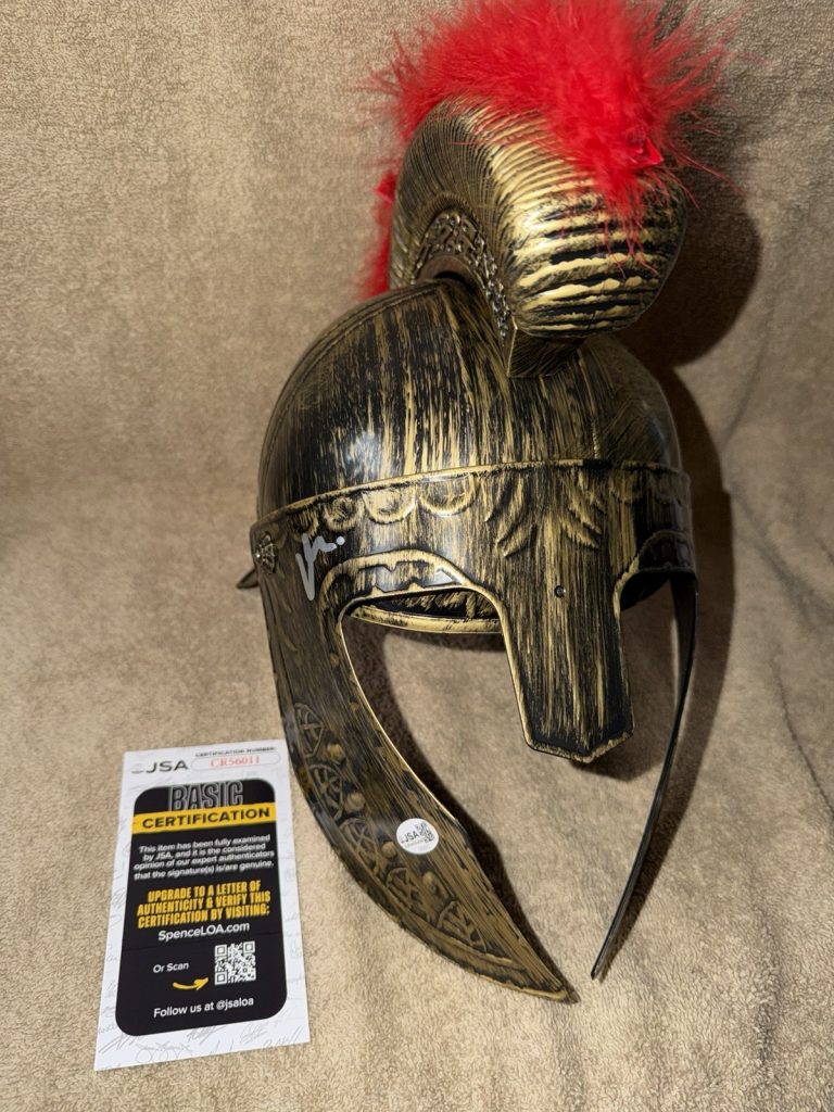 Matt Damon Signed Full Size Odysseus Helmet The Odyssey Star IMAX JSA Auth #7