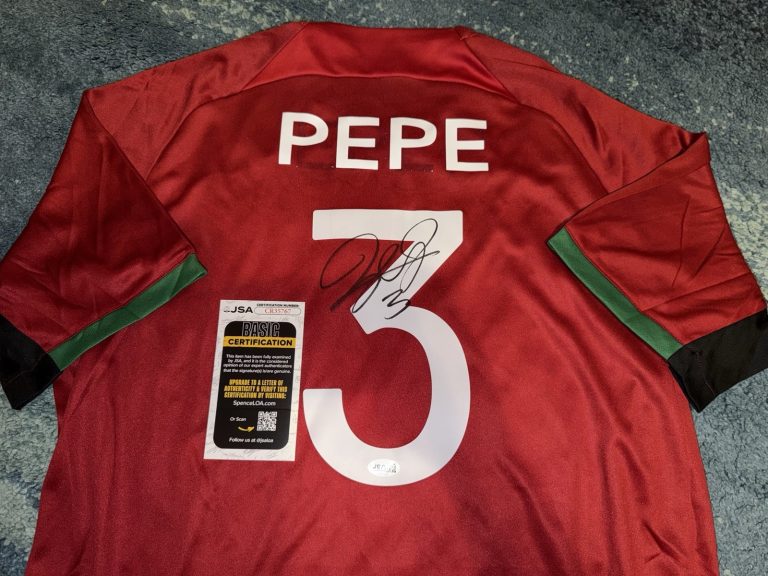 Pepe Kepler Laveran de Lima Ferreira Signed Portugal Jersey Real Madrid JSA