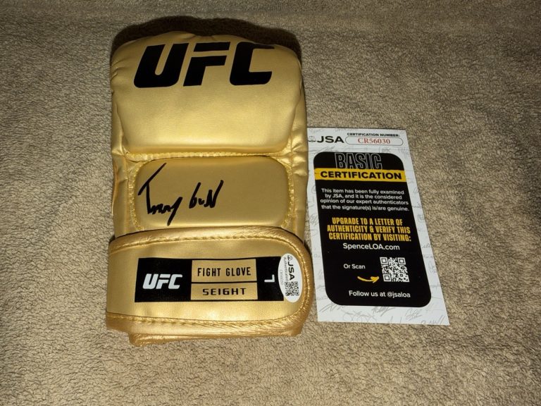 Tommy Gunz McMillen Signed UFC MMA Glove UFC Future Champ JSA Auth