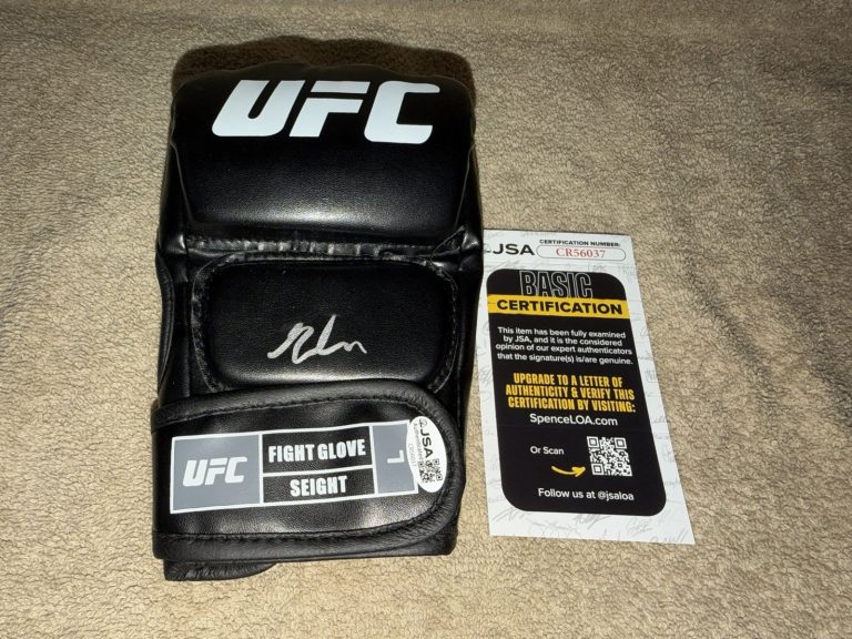 Gable Steveson Signed UFC MMA Glove UFC Upcoming Superstar Wrestle JSA Auth #2
