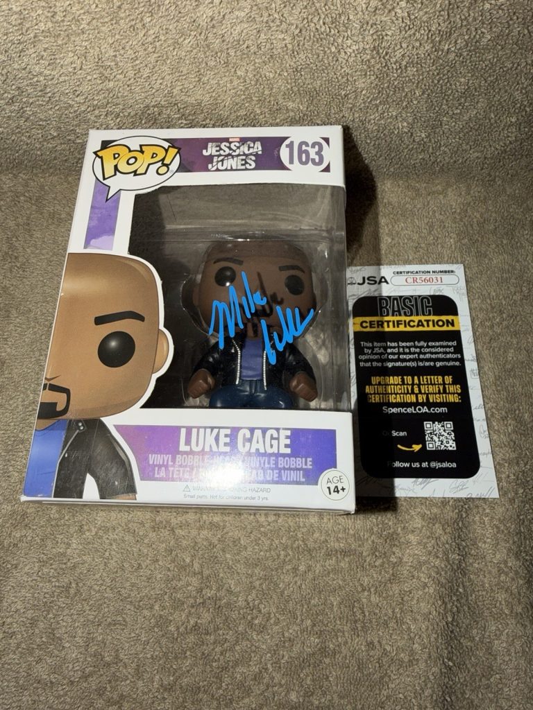 Mike Colter Signed Official Luke Cage Funko Pop Marvel Legend JSA Auth
