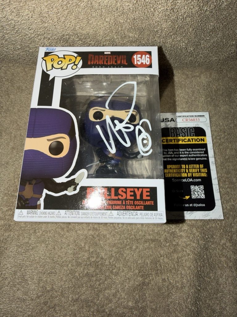 Wilson Bethel Signed Official Bullseye Funko Pop Marvel Legend DD JSA Auth