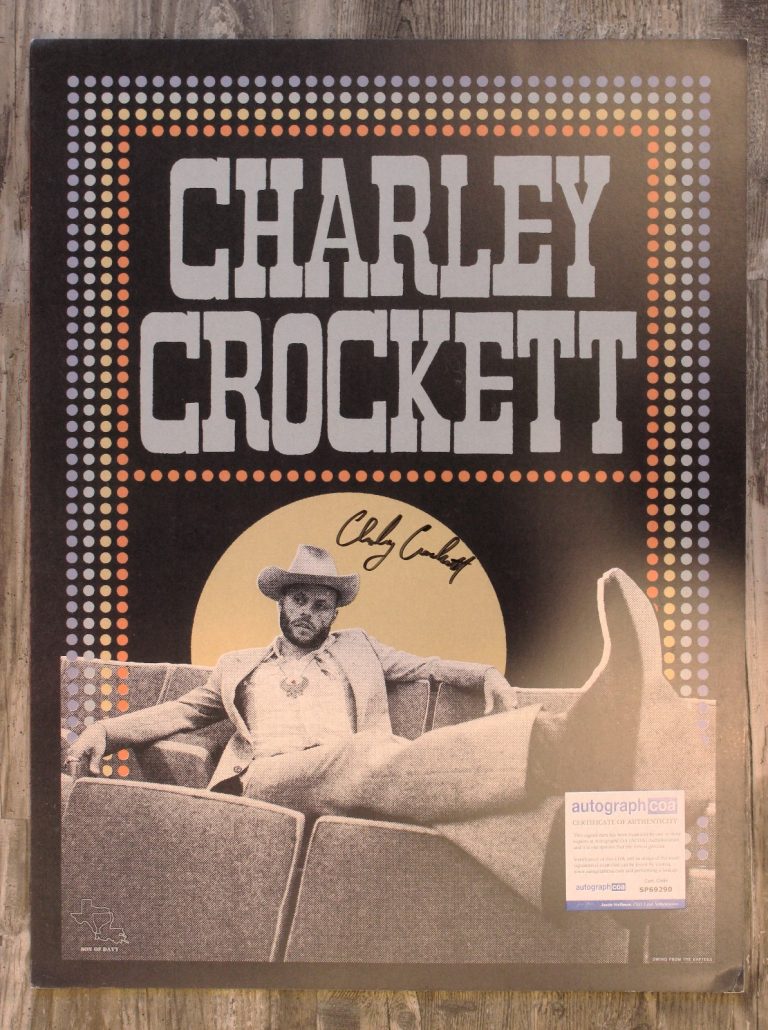 Charley Crockett Tour Poster 2023 2024 Autographed ACOA