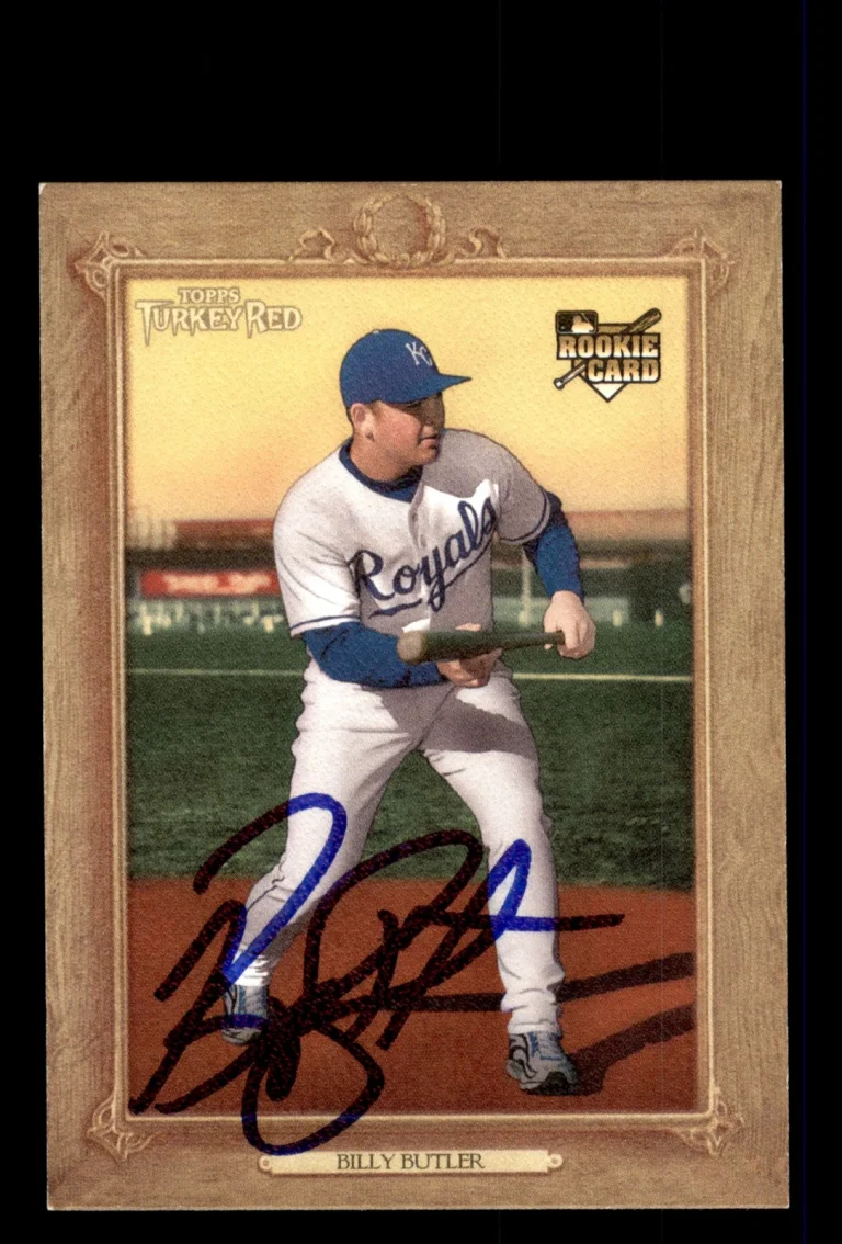 Signed Baseball Card Auto 2007 Topps Turkey Red #45 Billy Butler Royals