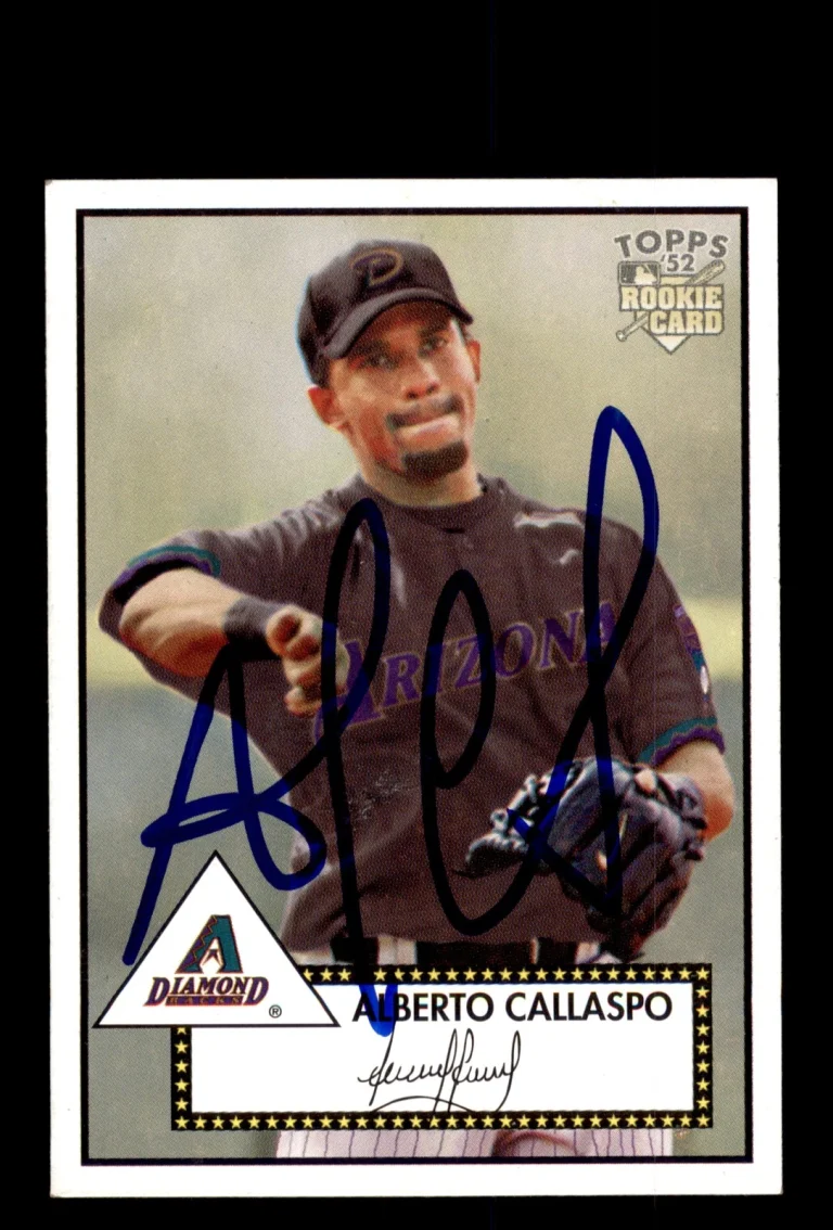 Signed Baseball Card Auto 2006 Topps '52 Rookies #223 Alberto Callaspo