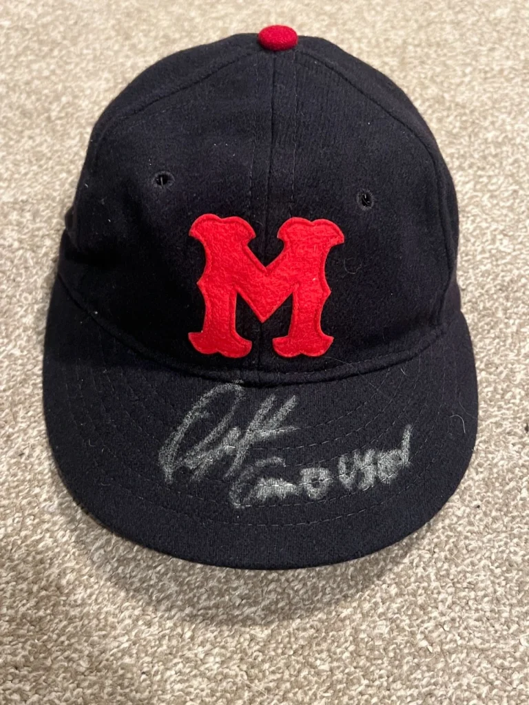 ORLANDO MERCADO SIGNED GAME USED BASEBALL HAT AUTO TBTC EBBETS FIELD MISSIONS ?