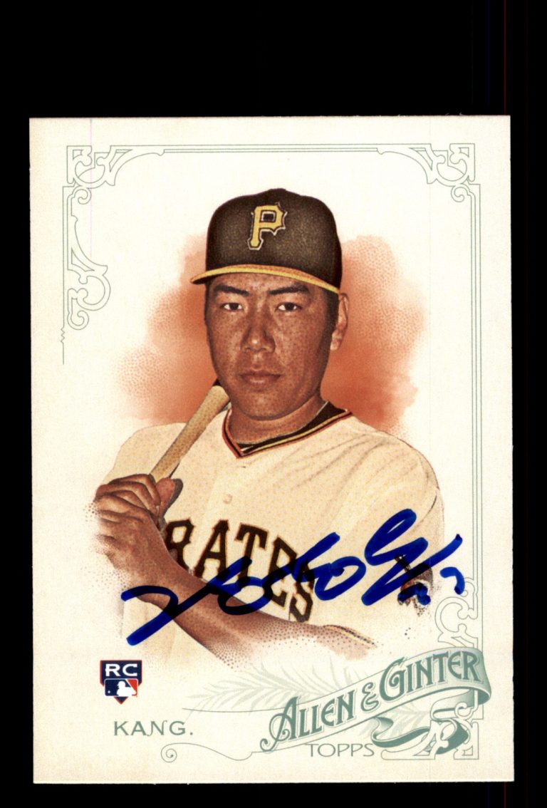 Signed Baseball Card Auto Jung Ho Kang 2015 Topps Allen & Ginter #265 Pirates