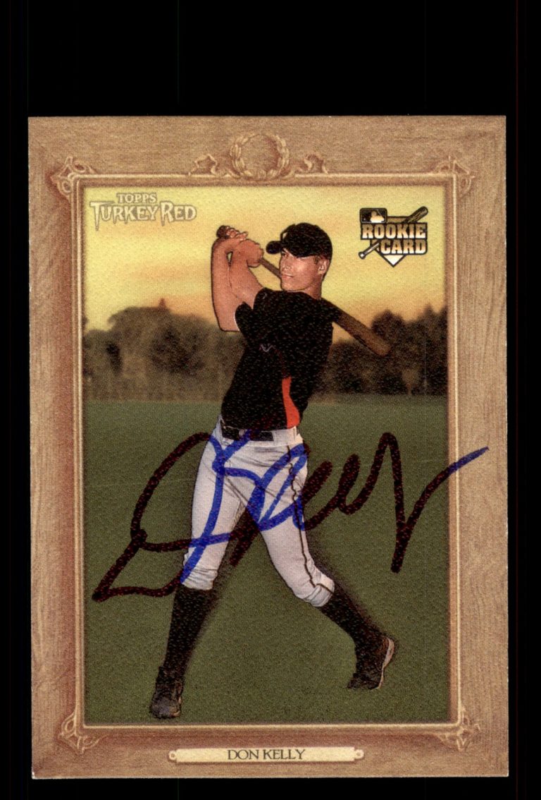 Signed Baseball Card Auto Don Kelly 2007 Topps Turkey Red #97 Pittsburgh Pirates