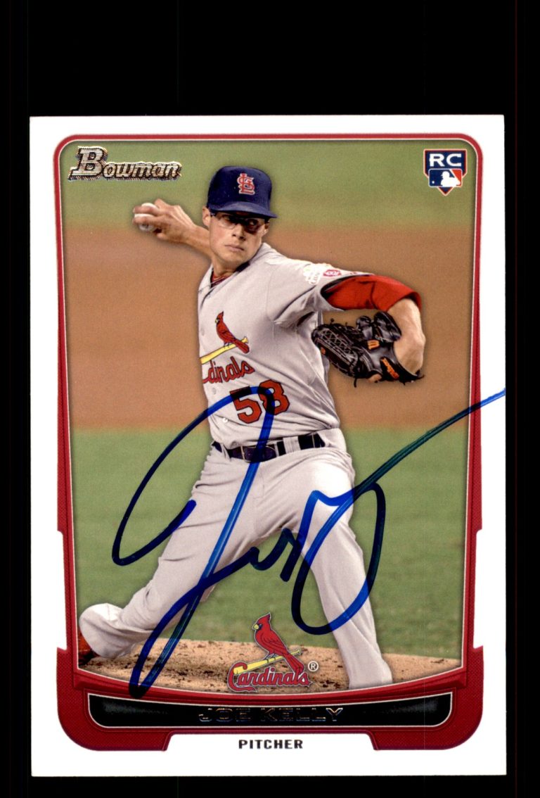 Signed Baseball Card Auto Joe Kelly 2012 Bowman Draft #11 St. Louis Cardinals