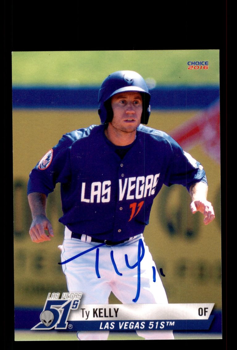 Signed Baseball Card Auto Ty Kelly 2016 Choice Las Vegas 51s