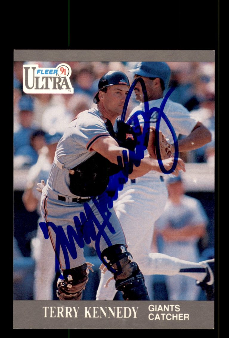 Signed Baseball Card Auto Terry Kennedy 1991 Ultra #321 San Francisco Giants