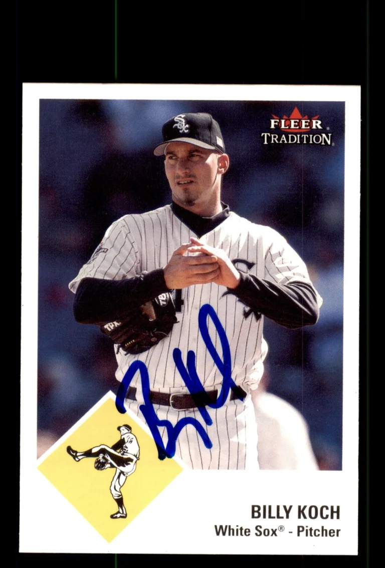 Signed Baseball Card Auto Billy Koch 2003 Fleer Tradition #U134 White Sox