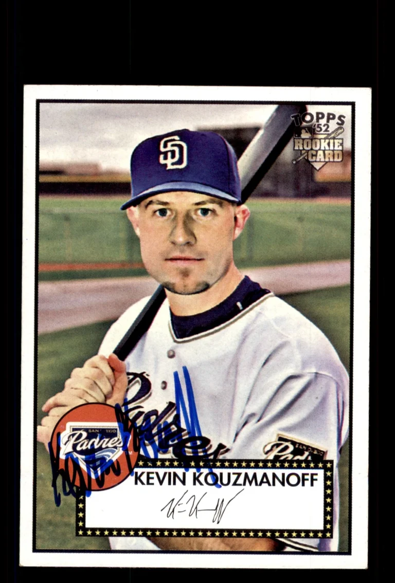 Signed Baseball Card Auto Kevin Kouzmanoff 2007 Topps Rookie 52 #10 Padres