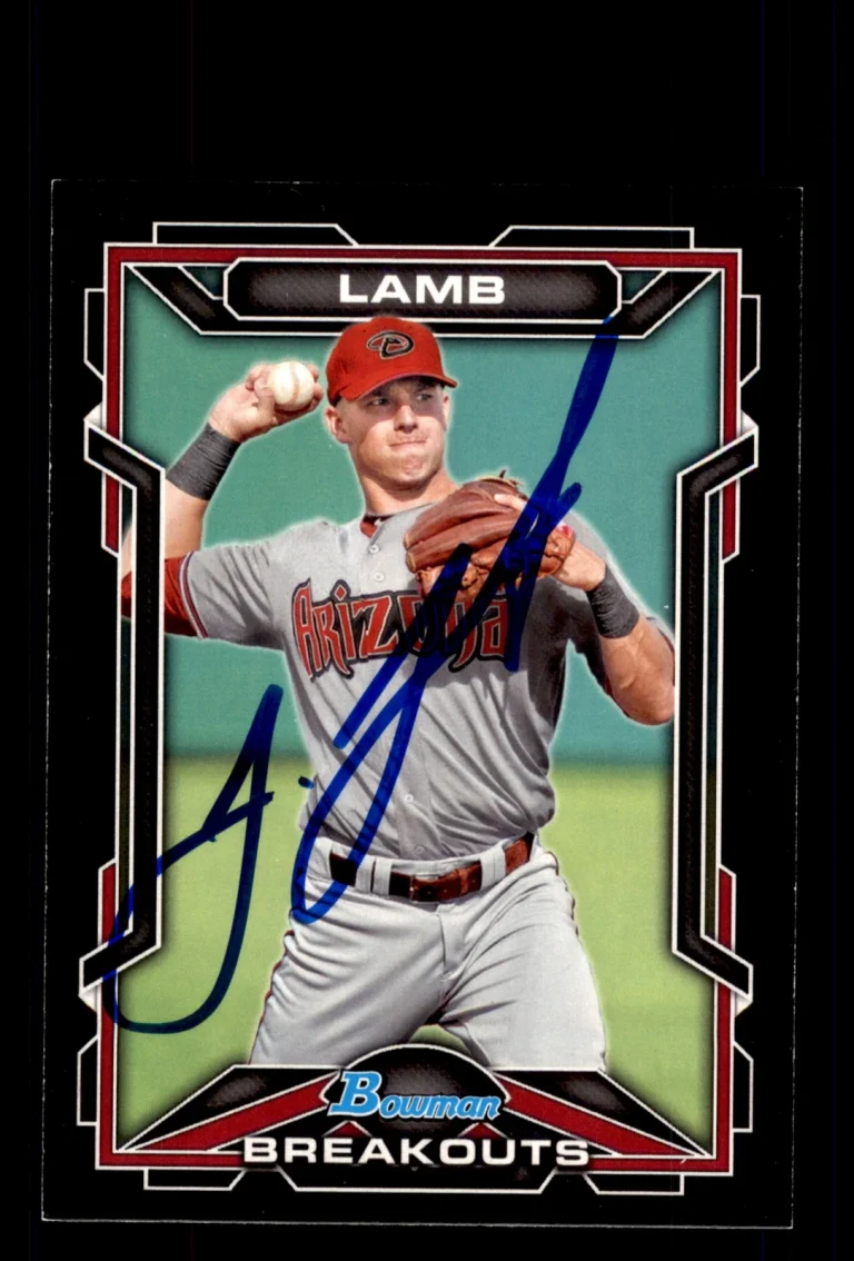 Signed Baseball Card Auto Jake Lamb 2013 Bowman #BSB-JL Diamondbacks