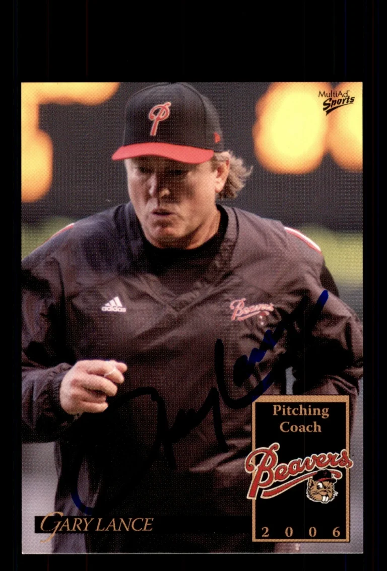 Signed Baseball Card Auto Gary Lance 2006 MultiAd Portland Beavers