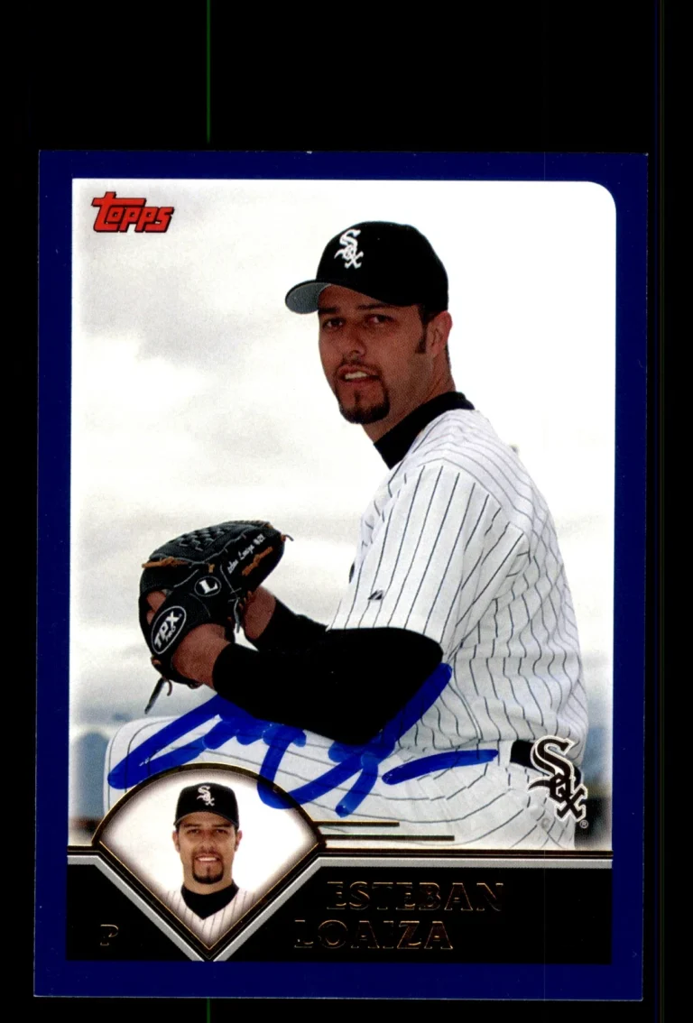 Signed Baseball Card Auto Esteban Loaiza 2003 Topps #397 Chicago White Sox