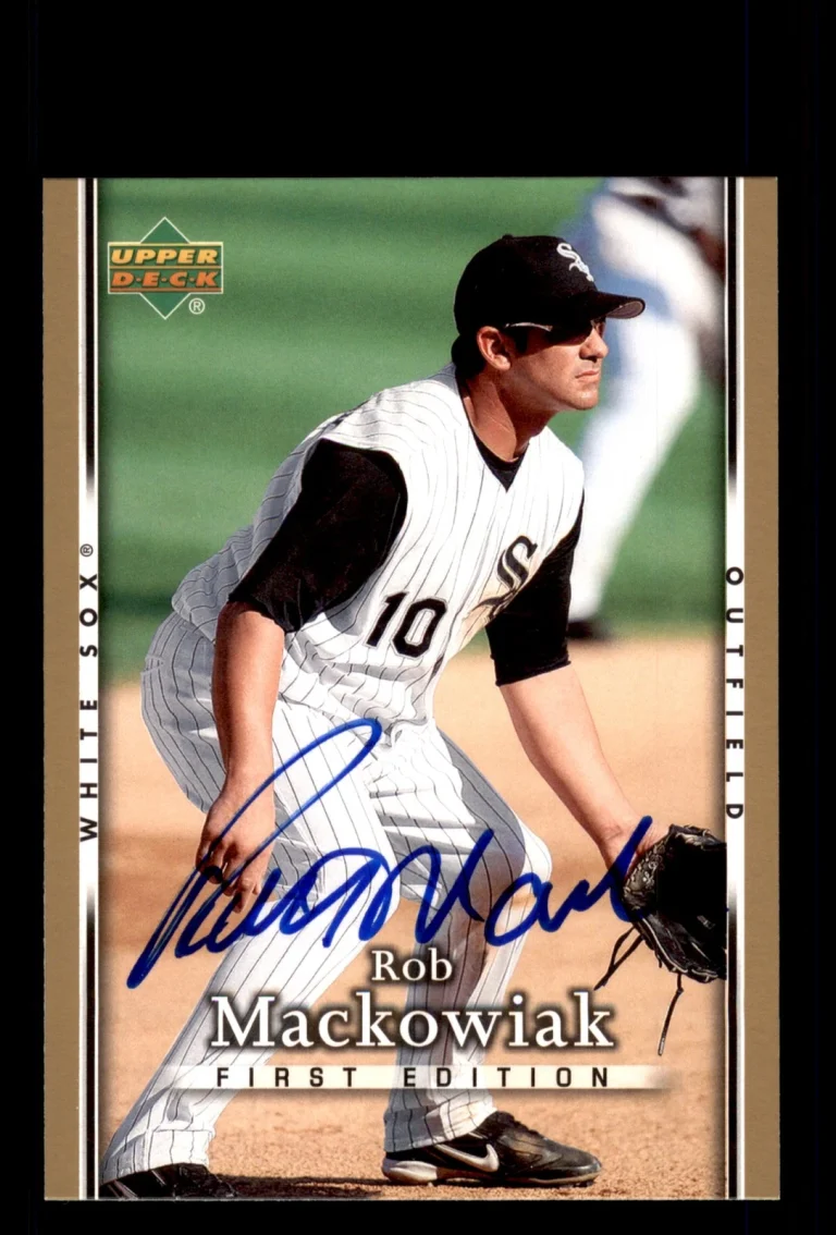 Signed Baseball Card Auto Rob Mackowiak 2007 Upper Deck First Edition #69