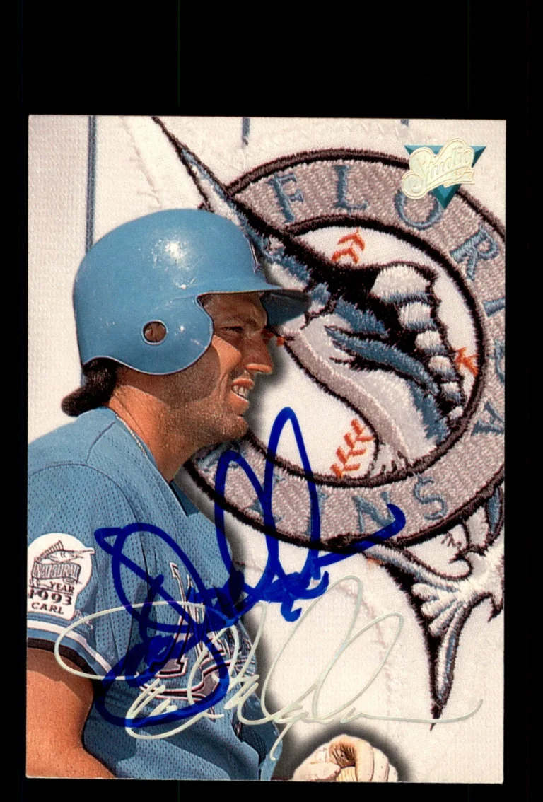 Signed Baseball Card Auto Dave Magadan 1993 Studio #154 Florida Marlins