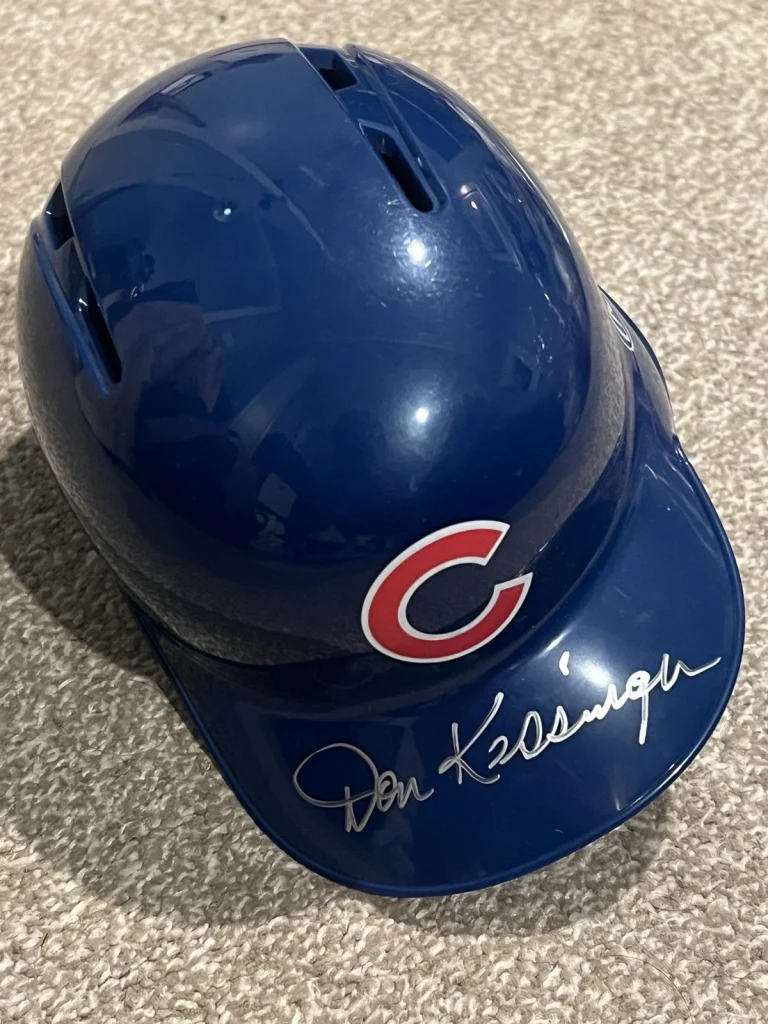 DON KESSINGER SIGNED MINI BASEBALL BATTING HELMET CHICAGO CUBS JSA COA