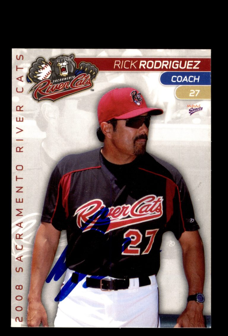 Signed Baseball Card Auto Rick Rodriguez 2008 MultiAd Sacramento River Cats MILB