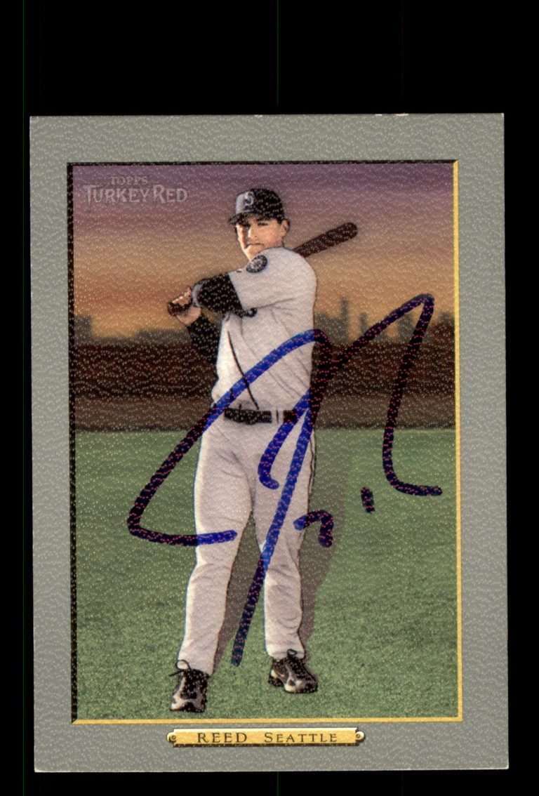 Signed Baseball Card Auto Jeremy Reed 2006 Topps Turkey Red #472 Mariners