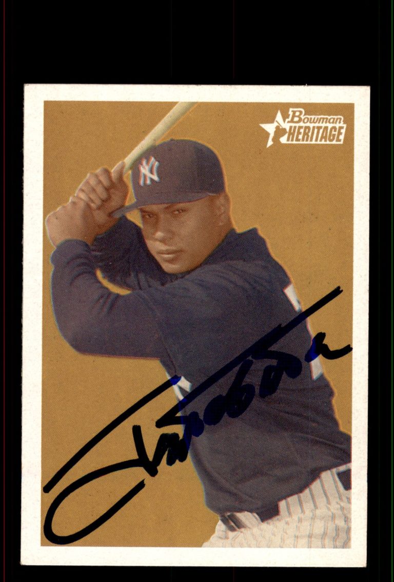 Signed Baseball Card Auto Jose Tabata 2006 Bowman Heritage #BHP23 Yankees