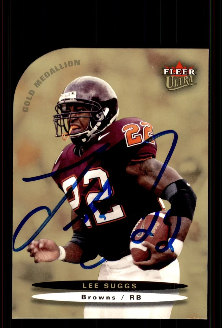 Signed Football Card Auto Lee Suggs 2003 Ultra #168 Cleveland Browns