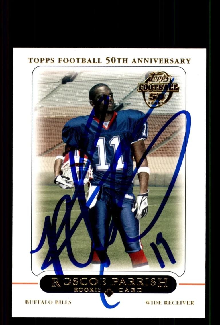 Signed Football Card Auto Roscoe Parrish 2005 Topps #429 Buffalo Bills