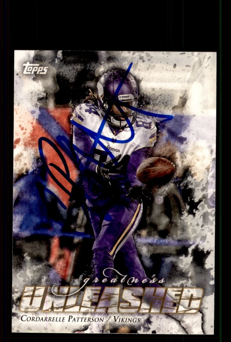 Signed Football Card Auto Cordarrelle Patterson 2014 Topps #GU-CP Vikings