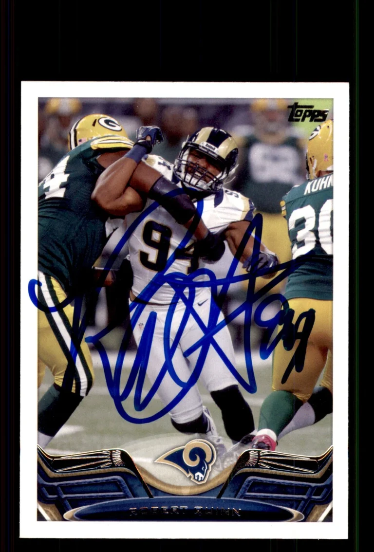 Signed Football Card Auto Robert Quinn 2013 Topps #26 St. Louis Rams