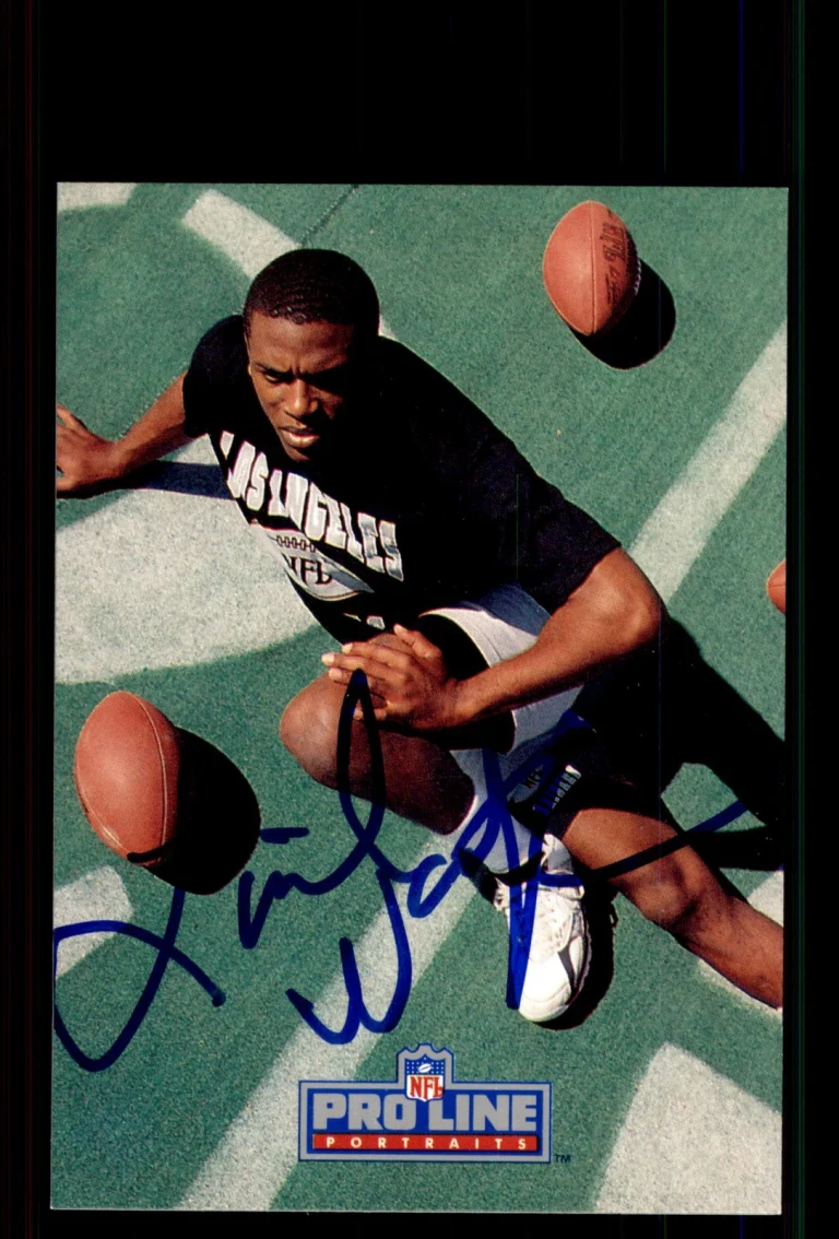 Signed Football Card Auto Lionel Washington 1991 Pro Line Portraits #157 Raiders