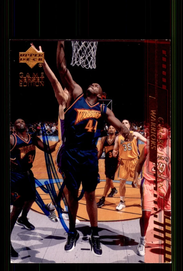 Signed Basketball Card Auto Marc Jackson 2000-01 Upper Deck #289 Warriors