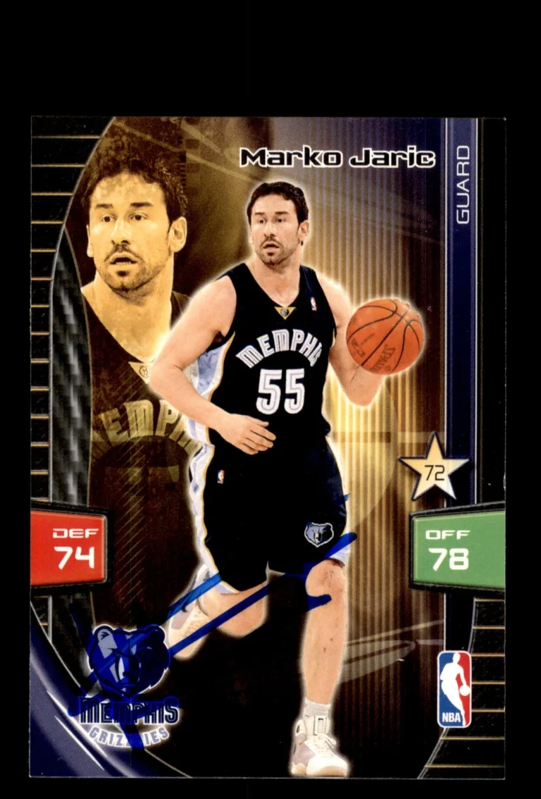 Signed Basketball Card Auto Marko Jaric 2009-10 Panini Adrenalyn XL Grizzlies
