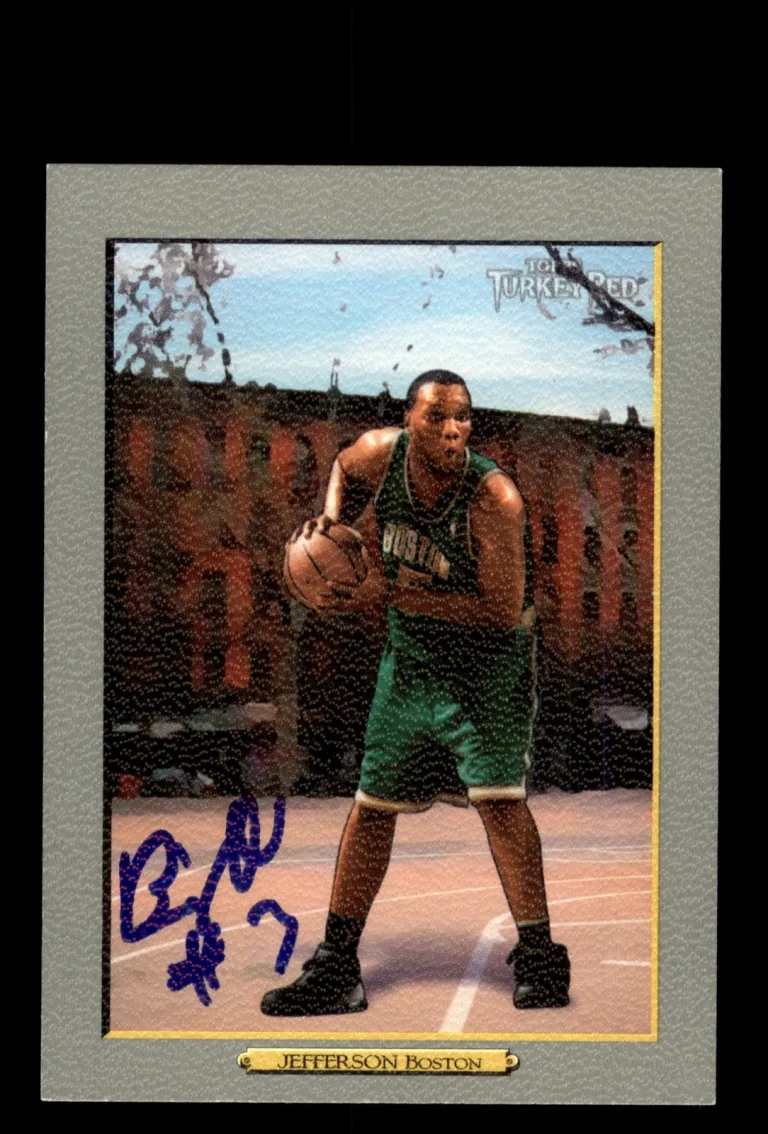Signed Basketball Card Auto Al Jefferson 2006-07 Topps Turkey Red #18 Celtics