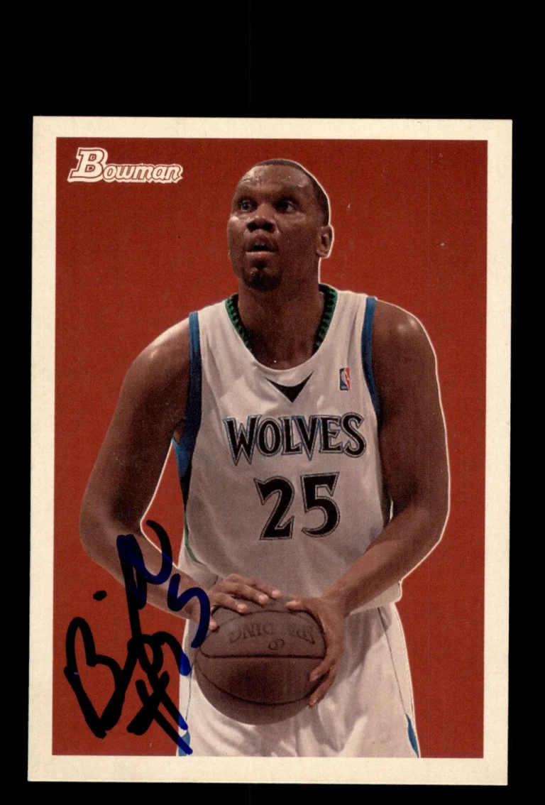 Signed Basketball Card Auto Al Jefferson 2009-10 Bowman 48 #45 Timberwolves