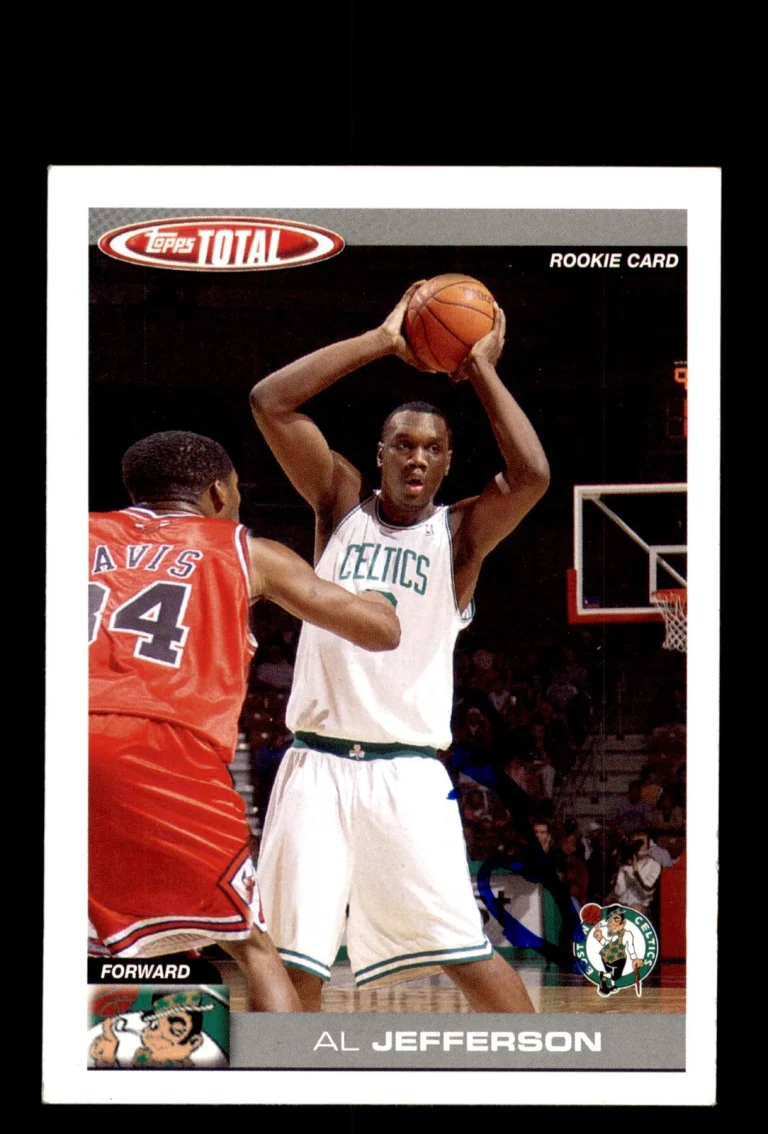 Signed Basketball Card Auto Al Jefferson 2004-05 Topps Total #327 Boston Celtics