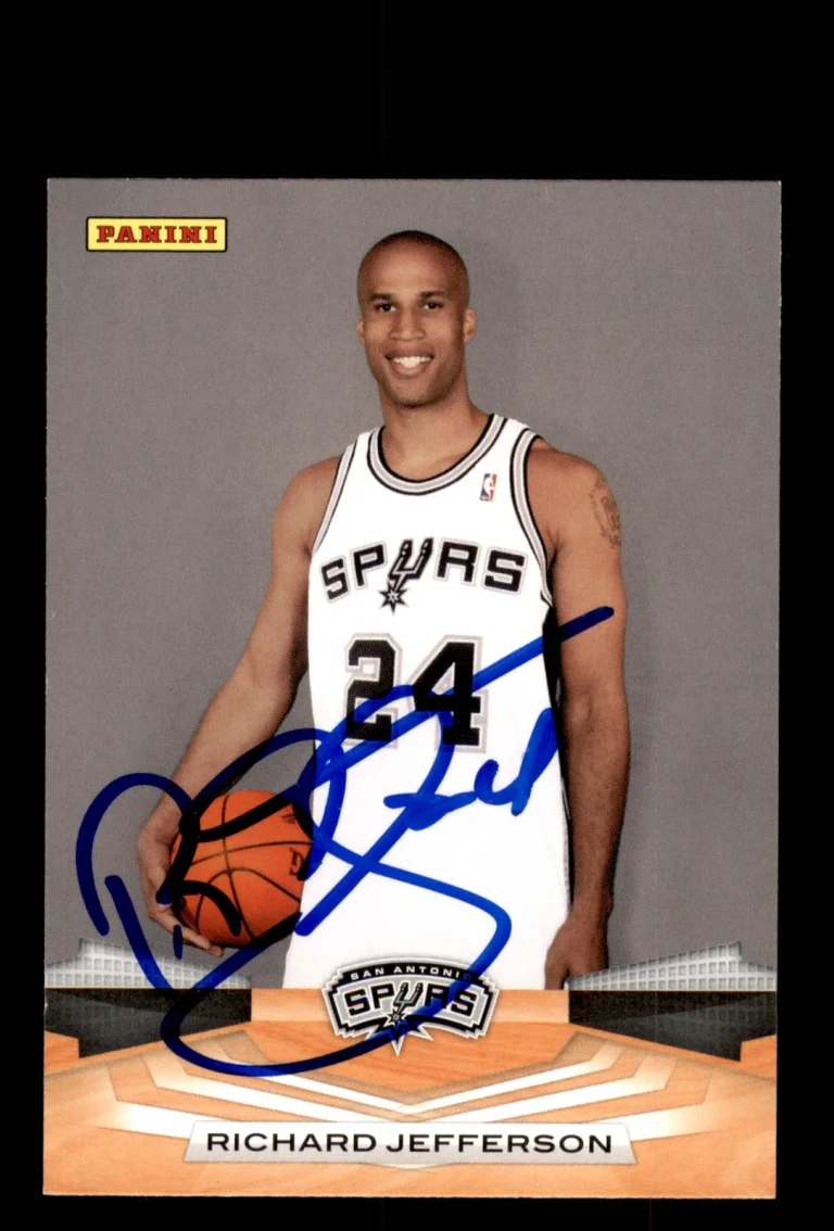 Signed Basketball Card Auto Richard Jefferson 2009-10 Panini #196 Spurs