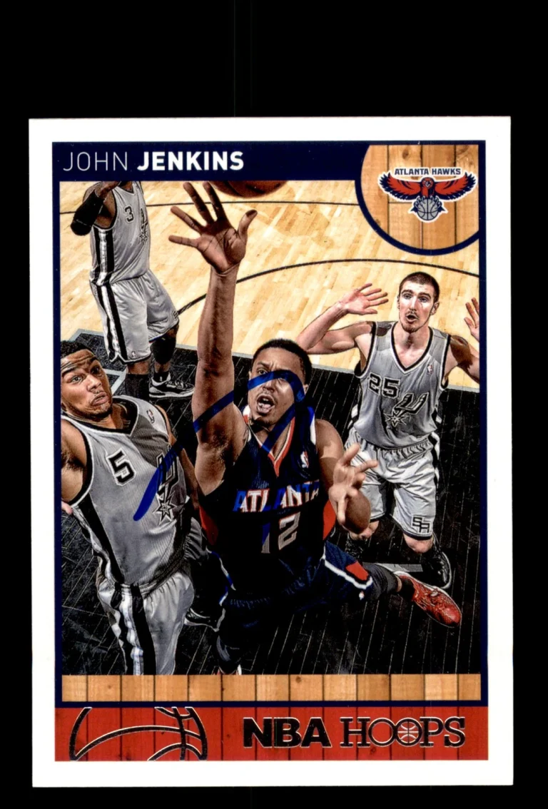 Signed Basketball Card Auto John Jenkins 2013-14 Hoops #5 Atlanta Hawks