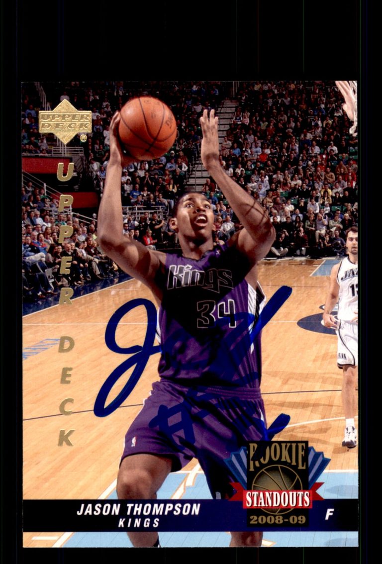 Signed Basketball Card Auto Jason Thompson 2008-09 Upper Deck Lineage #RS-12