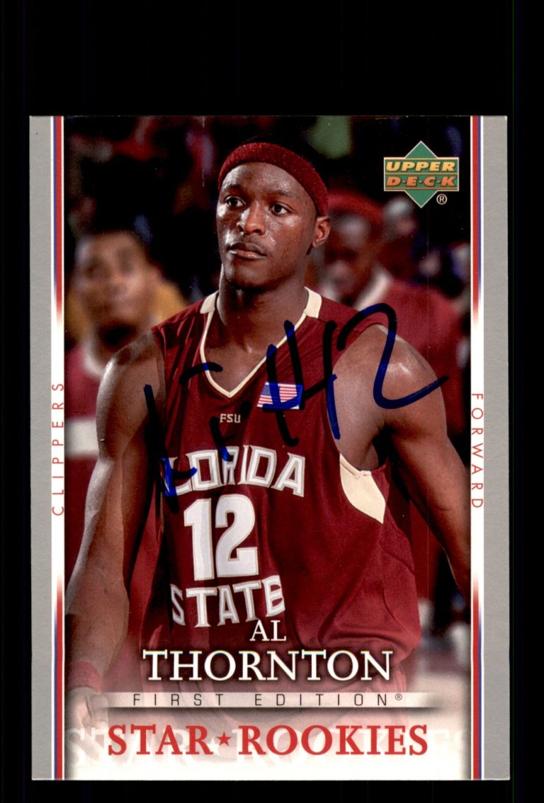 Signed Basketball Card Auto Al Thornton 2007-08 Upper Deck First Edition #214