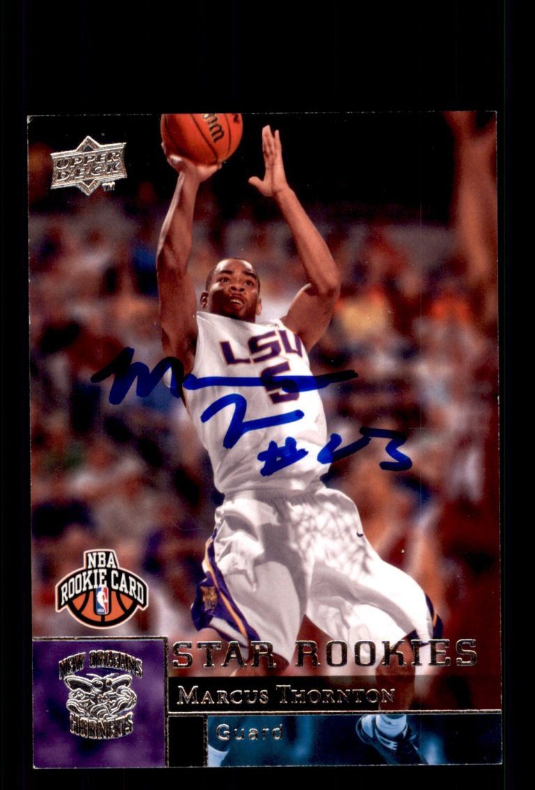 Signed Basketball Card Auto Marcus Thornton 2009-10 Upper Deck #224 Hornets