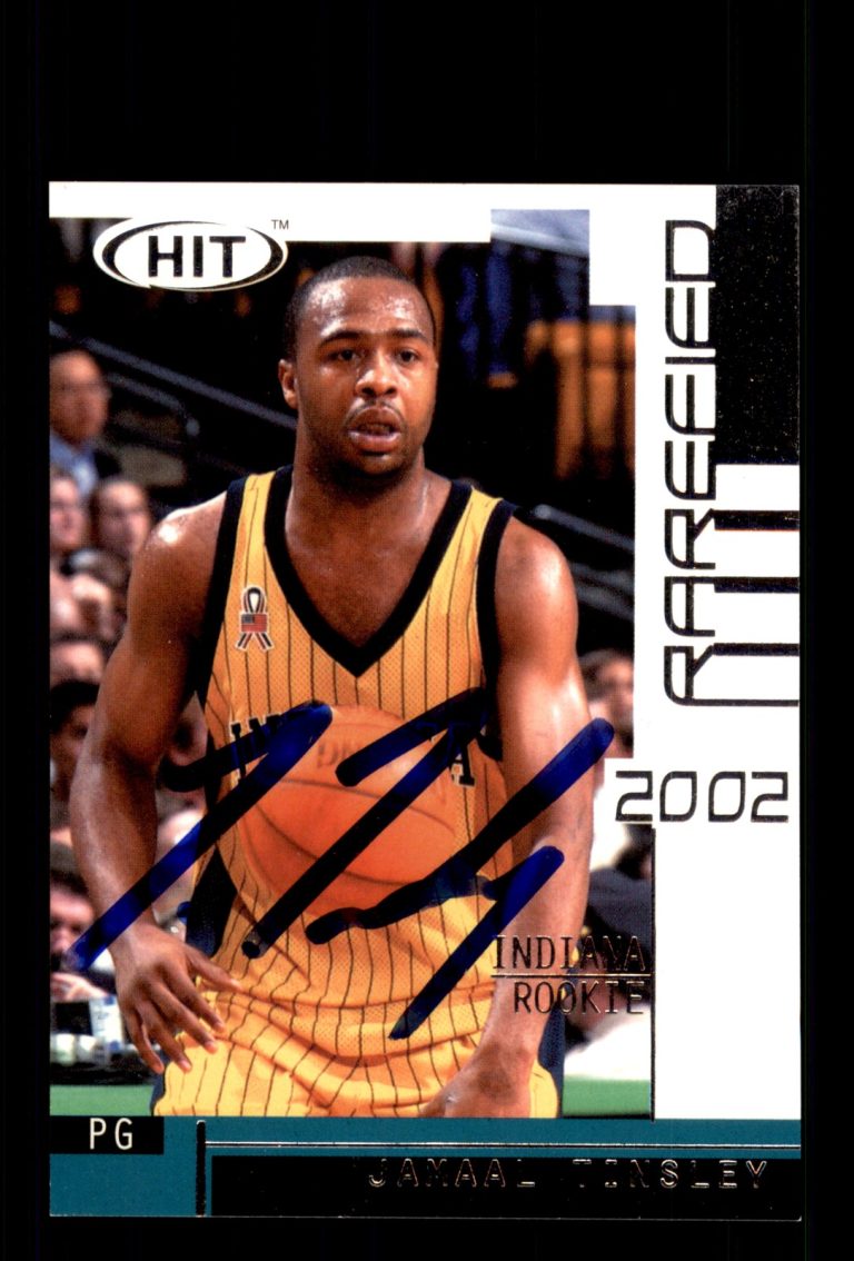 Signed Basketball Card Auto Jamaal Tinsley 2002 SAGE HIT #R37 Indiana Pacers