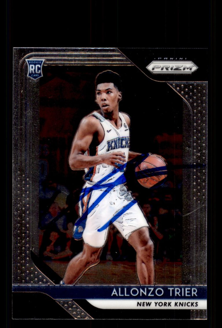 Signed Basketball Card Auto Allonzo Trier 2018-19 Panini Prizm #209 Knicks