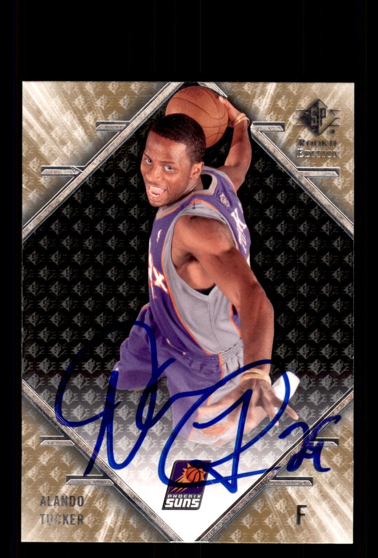Signed Basketball Card Auto Alando Tucker 2007-08 SP Rookie Edition #82 Suns