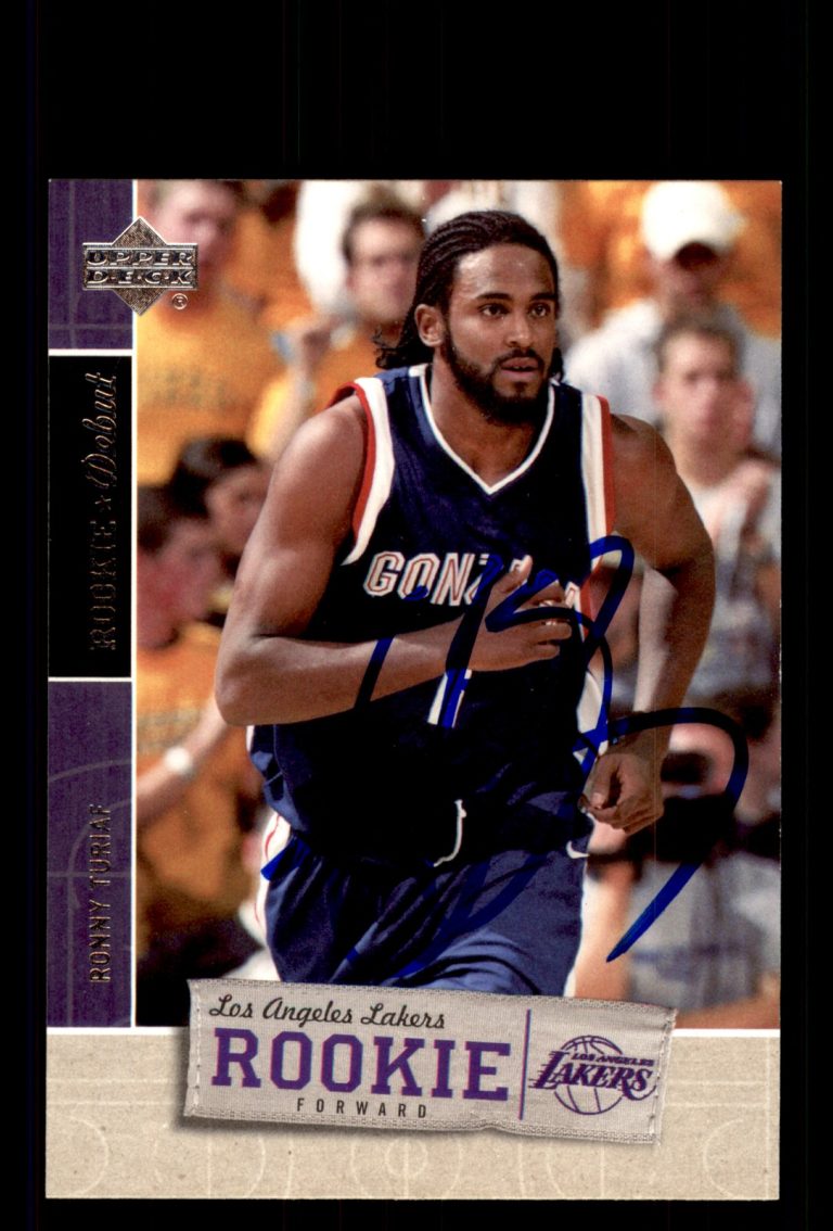 Signed Basketball Card Auto Ronny Turiaf 2005-06 Upper Deck Rookie Debut #120
