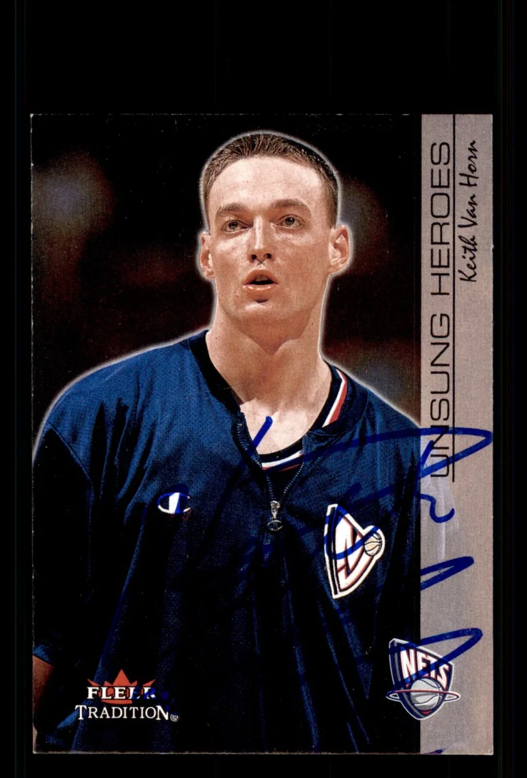 Signed Basketball Card Auto Keith Van Horn 2000-01 Fleer Tradition #219 Nets